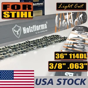 US LightCut™ 36 Inch 3/8 .063 114DL Bar Chain For Stihl MS440 MS460 MS660 065 - Picture 1 of 1