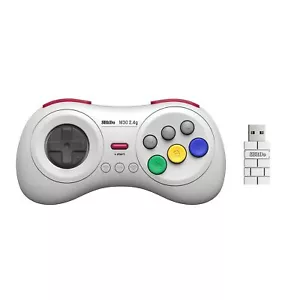 8Bitdo M30 Wireless Controller for Sega Genesis Mini, Nintendo Switch - White - Picture 1 of 7