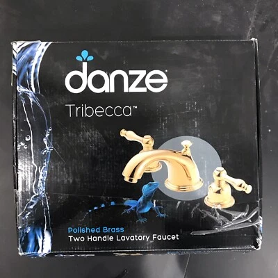 Polished Brass Danze Two Handle Lavatory  Faucet Tribecca DH304055PBV  S2 - Image 1 of 4