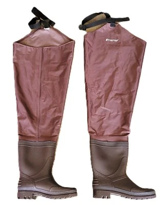 FROGG TOGGS RANA II WATERPROOF PVC BOOTFOOT HIP WADER FOR FISHING/HUNTING SIZE 8 - Image 1 of 4
