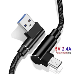 0,5m - 3m Typ C USB-C USB 90° Kabel kątowy Szybkie ładowanie do Samsung Huawei - Zdjęcie 1 z 5