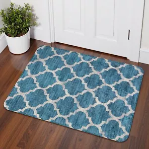 Moroccan Kitchen Rugs - 2x3 Washable Small Entryway Rug Indoor Door Mat Non-S... - Picture 1 of 8