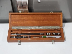 STARRETT 244 series Precision End Measuring Rods in wooden Case, USA made - Picture 1 of 12