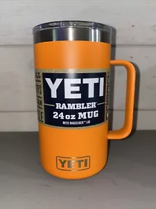 YETI King Crab Orange 24 oz Mug Beer New Authentic Retired Color - Picture 1 of 5
