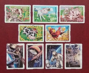 AUSTRALIA 2005 50c Farm Animals 2007 50c Space Selection Self-Adh. Superb 1452 - Picture 1 of 2