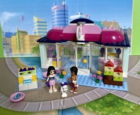 Lego Friends Heartlake Pet Salon 41007 100% Complete USED