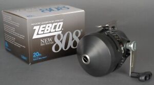 Mint Zebco New Big Water 808 Spincast Fishing Reel 20lb. lined - Tested!
