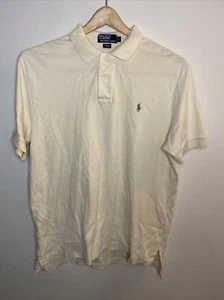 Polo Ralph Lauren Classic Fit With Polo Logo Yellow Size Large - Picture 1 of 8