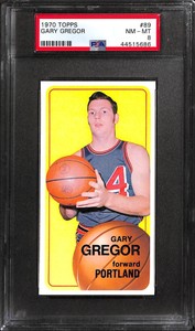 1970 Topps #89 GARY GREGOR PSA 8 44515686