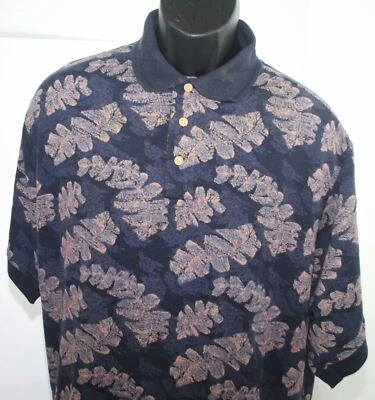 Polo Hawaiano Vintage Catalina Island Wear Talla Para Hombre Grande Algodón Rayón Foto 1 de 4
