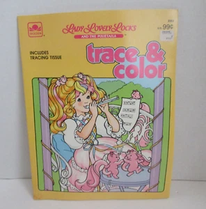 VINTAGE 1987 Golden Books Lady Lovely Locks and the Pixietails Trace & Color - Picture 1 of 3