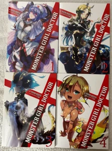 Yoshino Origuchi, Monster Girl Doctor, Illustrated by Z-ton, First 4 Volumes - Foto 1 di 14
