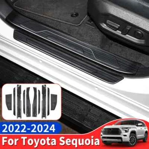 For 2022-2025 Toyota Sequoia Stainless Steel Threshold Protective Cover Tuning - Picture 1 of 11