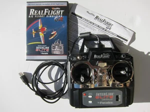 Software DVD Real Flight R/C Flight Simulator G4 + Controlador Interlink Elite - Imagen 1 de 8