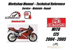 Manual de taller de reparación de servicio Cagiva MITO 125 2004-2005 - Imagen 1 de 9