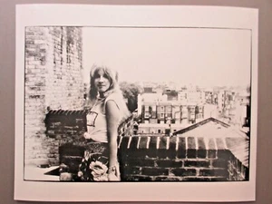 Stevie Nicks 8 X 10 black & white glossy promo photo Outdoors on Roof ! - Picture 1 of 1