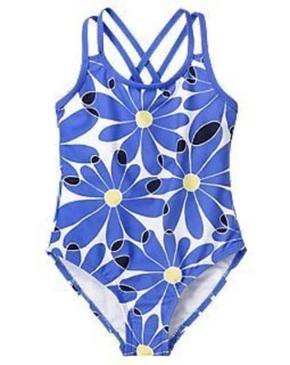 GYMBOREE FLOWER SHOWERS AZUL con DAISIES A/O 1 PIEZA NATACIÓN 3 4 5 6 7 8 9 10 NUEVO CON ETIQUETAS Foto 1 de 2