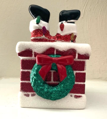 НОВЫЙ керамический праздничный держатель для мыла Bath & Body Works CHRISTMAS SANTA IN CHIMNEY - Изображение 1 из 4