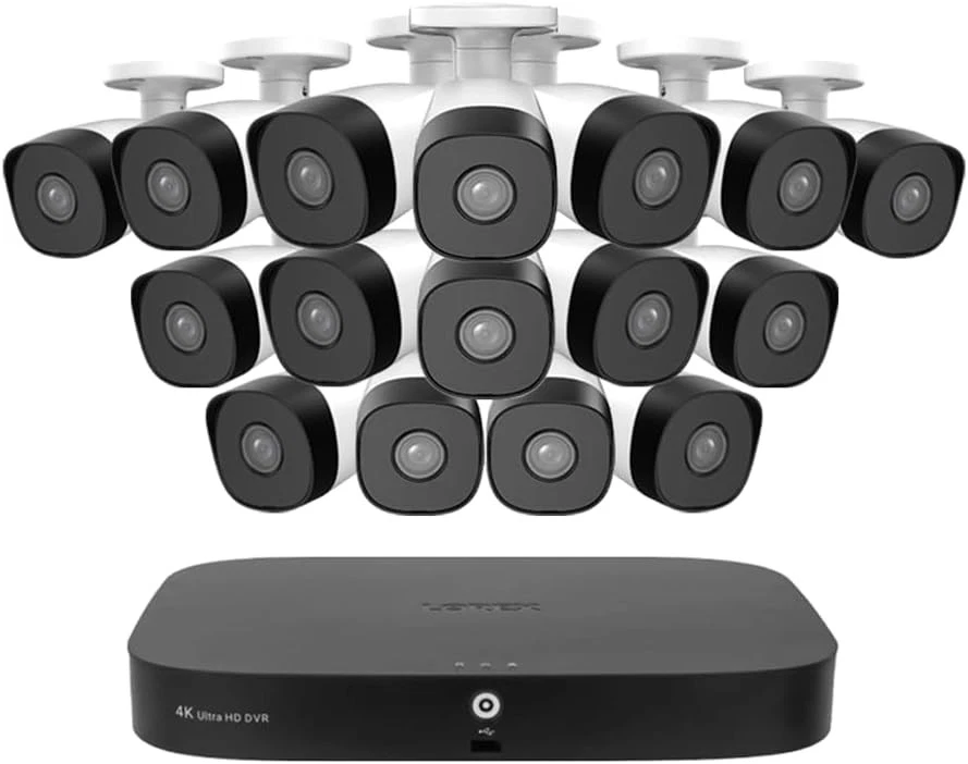 Cámara Lorex Fusion 4K 20 compatible (16 cables + 4 Wi-Fi) DVR de 2 TB con 16 cámaras analógicas Foto 1 de 4