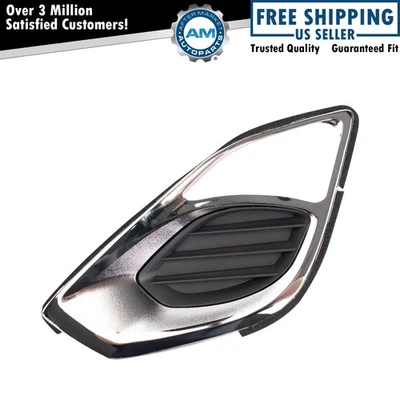 Cubierta de orificio de luz antiniebla delantera izquierda cromada y negra para Toyota Avalon 2013-2015 Foto 1 de 4