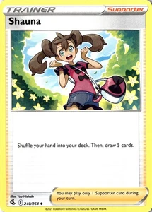 Shauna 240/264 Swsh08: Fusion Strike Regular Trainer Supporter - Picture 1 of 2