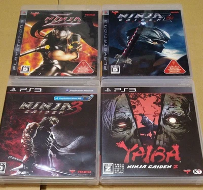 Lot 4 Ninja Gaiden Sigma 1 2 & 3 YAIBA set PS3 PlayStaytion 3 Japan ver Tested - Image 1 of 4