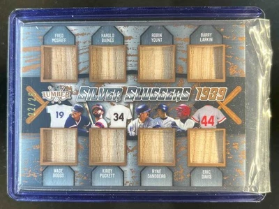 Murciélago Leaf Lumber McGriff Boggs Baines Puckett Yount Sandberg Larkin 2022 #/25 Foto 1 de 2