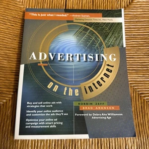 Advertising on the Internet by Bradley Aronson and Robbin Lee Zeff (1997, Trade - Picture 1 of 2