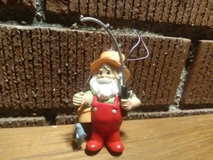 SANTA GONE FISHING ORNAMENT 1988 Hallmark - Picture 1 of 5