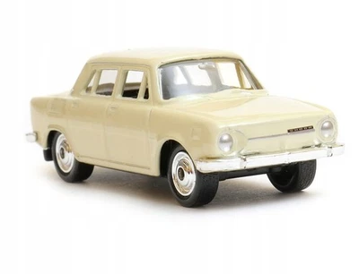 Welly Skoda 100 Cream scala 1:60 1:64 auto pressofusa da 3 pollici in scatola - Immagine 1 di 4