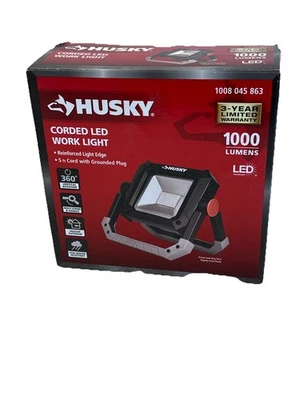 Husky 1000 Lumens LED Portable Work Light Indoor/Outdoor LG302C-10W1 - Image 1 of 4