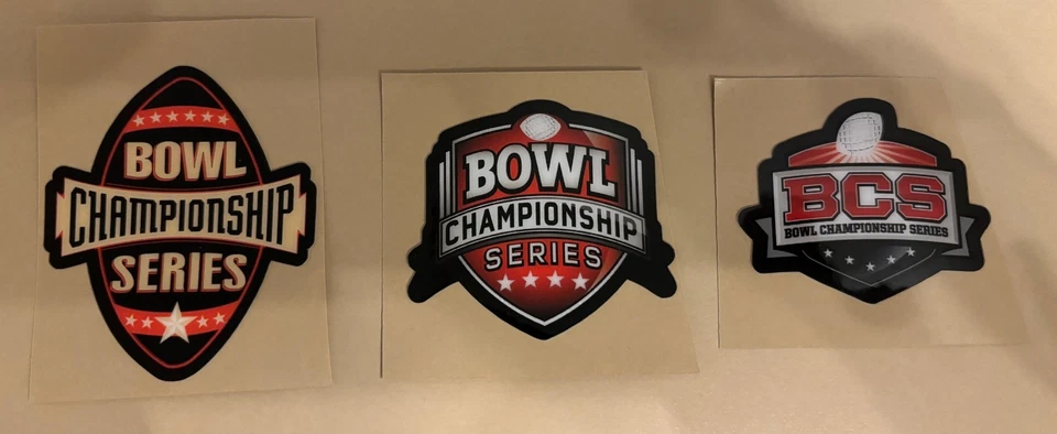 BCS Bowl Championship Series Decal For Full Size Football Helmet 20mil - Image 1 of 1