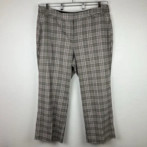 Lane Bryant Damen 24 The Perfect Drape Straight Hose kariert Business Preppy - Bild 1 von 8