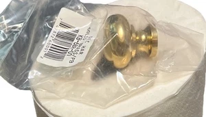 Box of 10 Brass Knobs Drawer Cabinet Knob Pull 1-1/4" - Solid Brass Ringed PB - Picture 1 of 2
