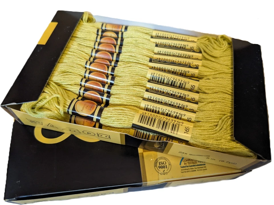 165 light Moss Green CXC Box of 24pcs embroidery thread floss skeins bulk - Image 1 of 1