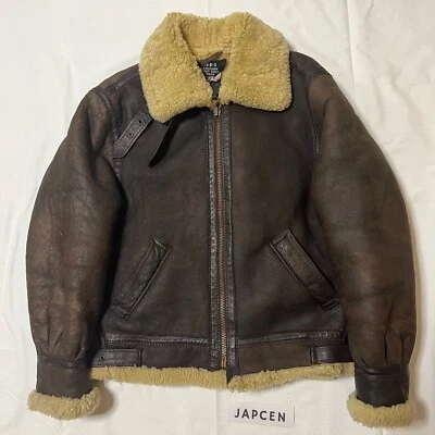 Chaqueta de Cuero Schott Tipo B-3 Flight Mouton Talla 40 Hecha en EE. UU. De Colección Foto 1 de 4