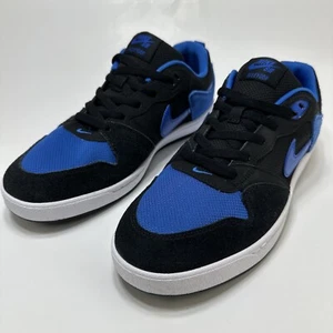Nike Alleyoop SB Sneakers Mens Size 10 Black Blue Athletic Shoes Lace Up Skate - Picture 1 of 5