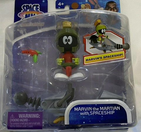 Space Jam A New Legacy MARVIN THE MARTIAN WITH SPACESHIP Looney Tunes figure new Cover