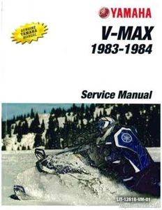 Yamaha VMAX VMX540 1983-1984 manual de servicio de moto de nieve - Imagen 1 de 1
