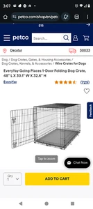 EveryYay Going Places 1 Door Folding Dog Crate XXLarge 48"L×30.1" W× 32.6" H - Picture 1 of 2