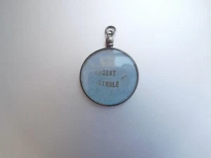 French Victorian Edwardian 1900 Silver Plain Dual Glass Photo Pendant Locket 🔘 - Picture 1 of 9
