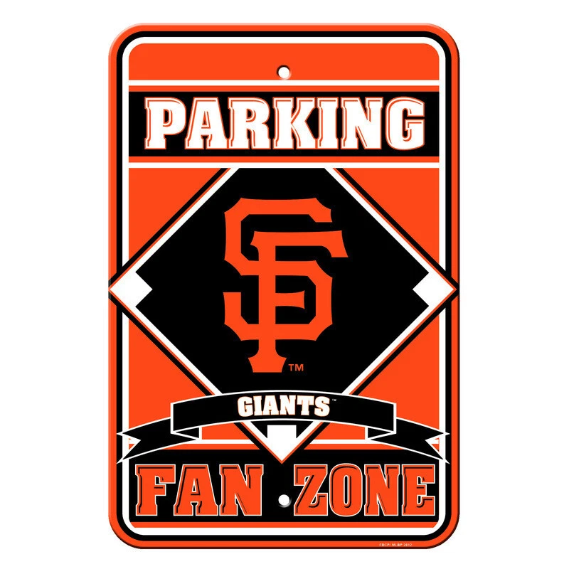 Nuevo Letrero de Estacionamiento MLB Gigantes de San Francisco Hogar Habitación Oficina Bar Decoración 12" x 18" Foto 1 de 2