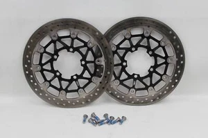 Triumph Daytona 675R 675 09-12 OEM Front Brake Rotors Rotor Discs Disc 1 BENT - Picture 1 of 12