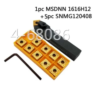 Soporte para herramientas de torneado de torno MSDNN1616H12 +5 PIEZAS CK SNMG432 BP010 inserto de carburo - Imagen 1 de 9