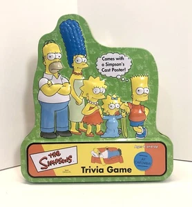 Simpsons Trivia Game In Collectors Tin Cast Poster 2000 - Complete - Picture 1 of 5