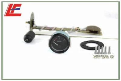 2" 52mm Fuel Level Gauge Car Meter with Fuel Float Sensor White LED Light Black - Image 1 of 4