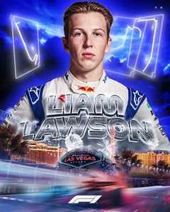 Liam Lawson 2024 Las Vegas Grand Prix Collage 8x10 Formula 1 Racing Photo - Picture 1 of 1