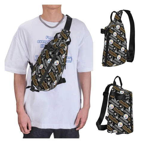 Pittsburgh Steelers Crossbody Backpack The Single Shoulder Bag Chest Pack Bags Cover