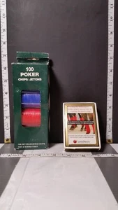 Gemaco Poker Playing Cards Branded "Lexis Nexis" 52 w/2 Jokers w/100 Poker Chips - Picture 1 of 7