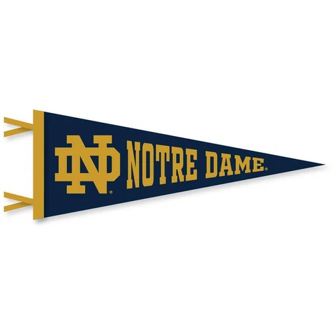 Notre Dame Fighting Irish Wool Felt Pennant - 9" x 24" Cover